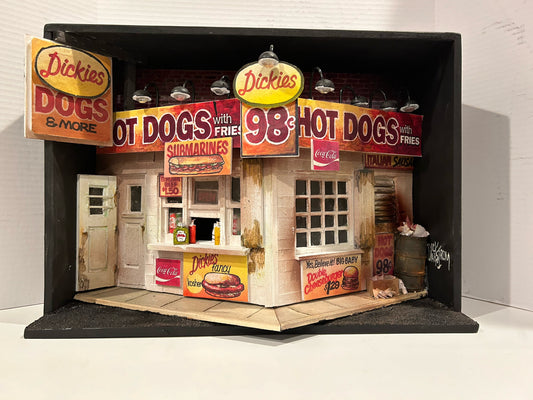Hot Dog Stand 3-Dimensional Wall Art Hanging 2